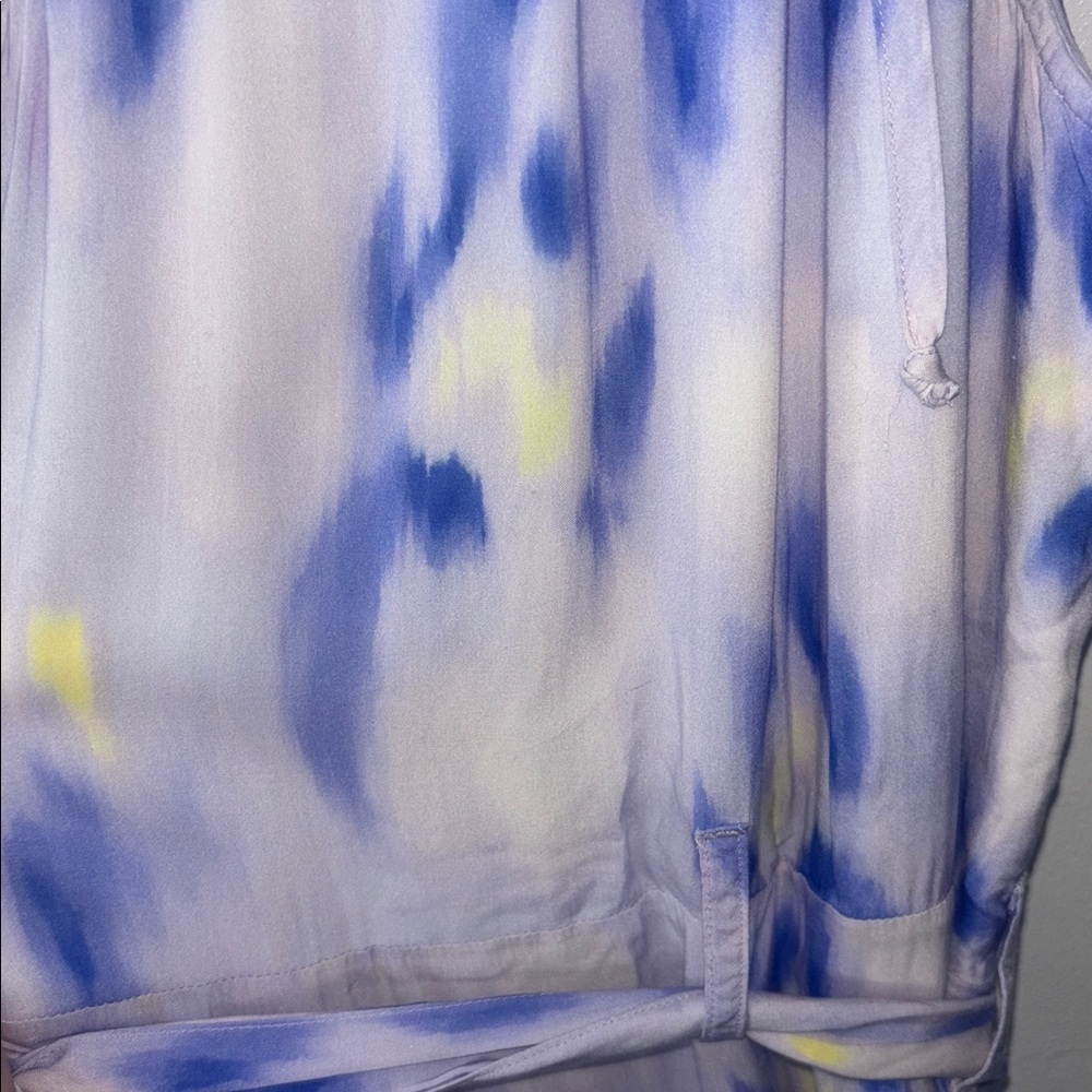 Cloth & Stone Anthropologie Watercolor Maxi Dress Long Length Summer Girly XS - Picture 4 of 7